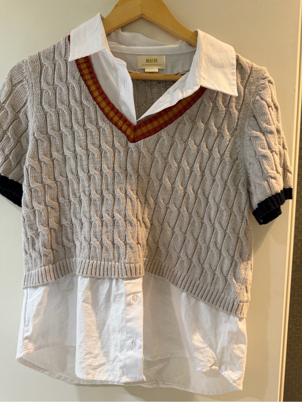 Maeve by Anthropologie layered sweater size M